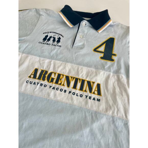 ARGENTINA CUATRO TACOS POLO TEAM SHIRT COLLARED #4 SIZE XS EQUESTRIAN HORSE RIDE - Picture 7 of 15